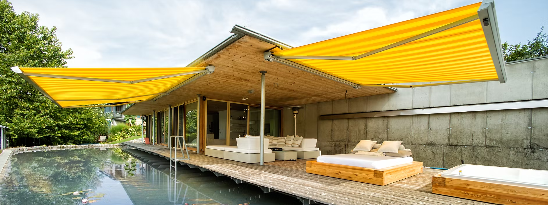Trendline zonnescherm geplaatst door VS Sunsystems