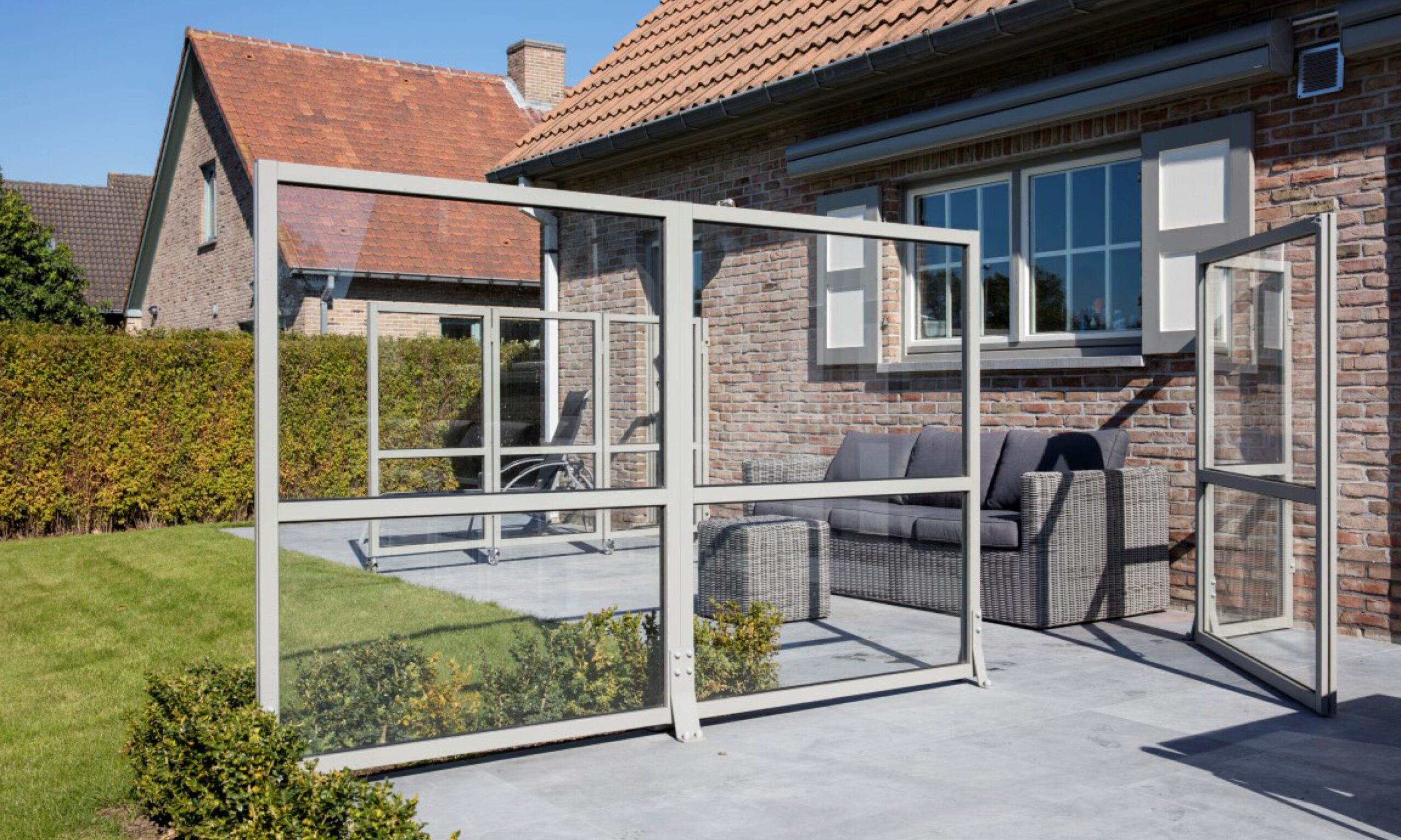 Windschermen voor een horecaterras